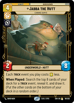 【傷あり特価】【SOR181/EN】Jabba the Hutt - Cunning Daimyo
