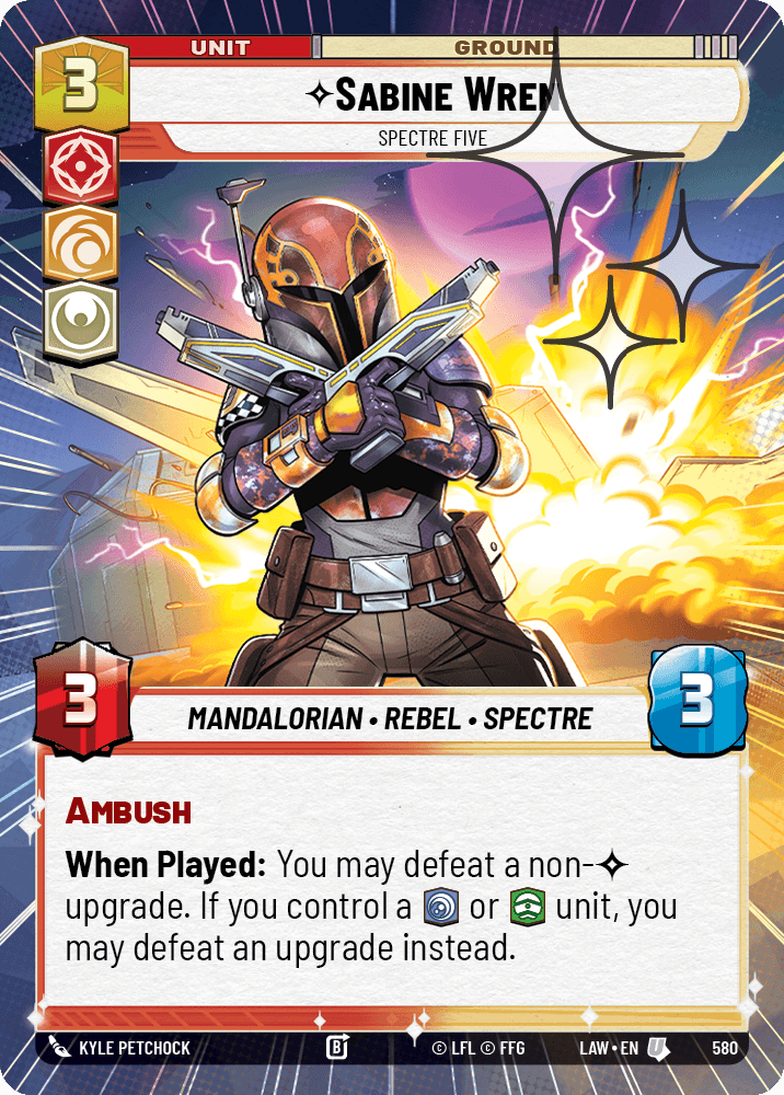 【LAW580/EN】Sabine Wren - Spectre Five (Hyperspace/Foil)