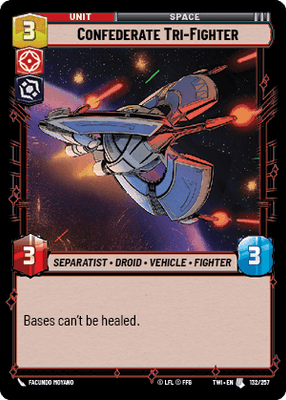 【傷あり特価】【TWI132/EN】Confederate Tri-Fighter(FOIL)