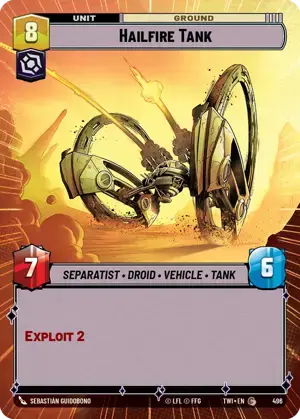 【傷あり特価】【TWI496/EN】Hailfire Tank(HYPERSPACE/FOIL)