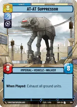 【傷あり特価】【SOR305/EN】AT-AT Suppressor (HYPERSPACE)