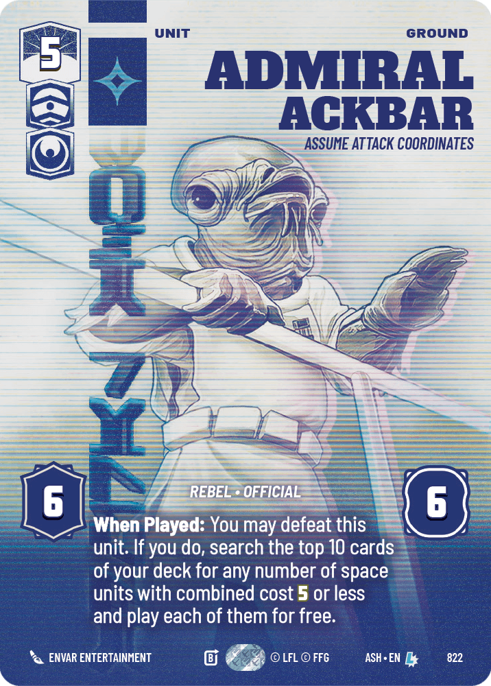【ASH822/EN】Admiral Ackbar - Assume Attack Coordinates (Prestige)