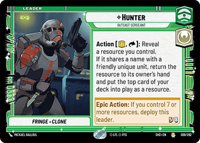 【傷あり特価】【SHD009/EN】Hunter - Outcast Sergeant
