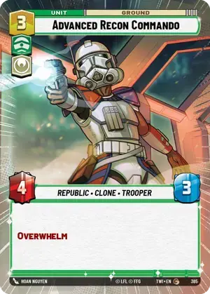 【傷あり特価】【TWI365/EN】Advanced Recon Commando(HYPERSPACE/FOIL)