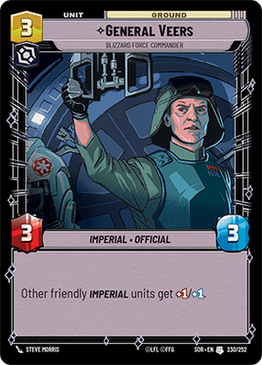 【傷あり特価】【SOR230/EN】General Veers - Blizzard Force Commander