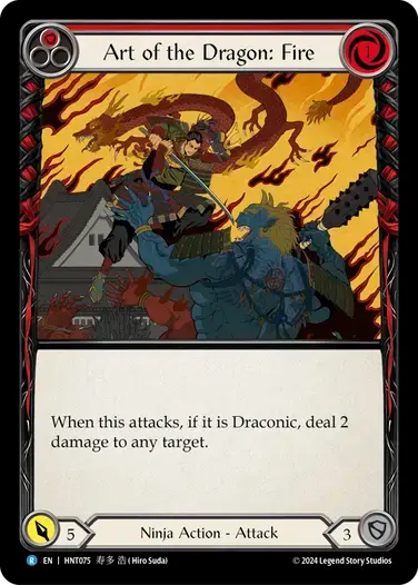 【HNT075/EN】Art of the Dragon: Fire/竜の技：炎