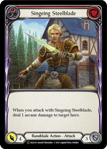 【U-ELE230/EN】Singeing Steelblade[Red]