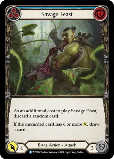 【U-WTR016/EN/RF】Savage Feast[Blue]