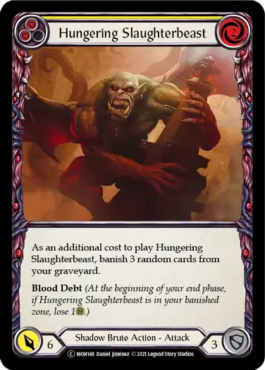 【U-MON148/EN】Hungering Slaughterbeast[Yellow]