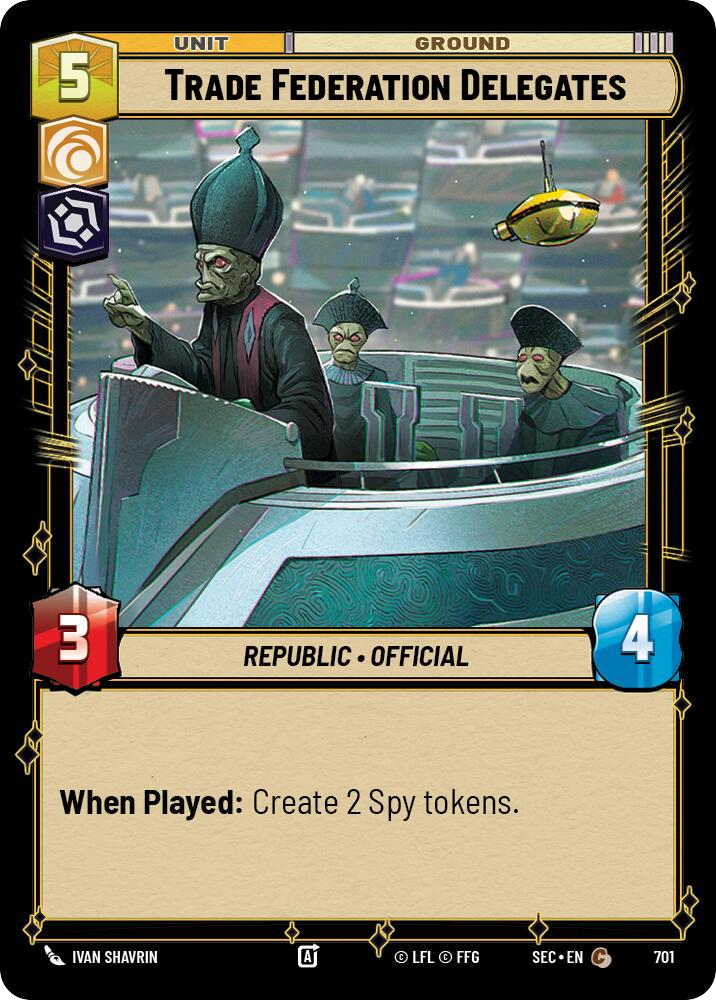 【SEC0701/EN】Trade Federation Delegates (Foil)