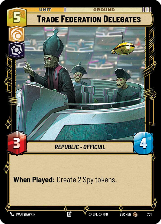 【SEC0701/EN】Trade Federation Delegates (Foil)