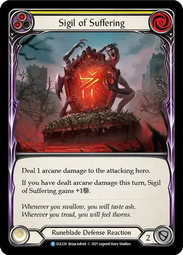 【ELE228/EN】Sigil of Suffering[Yellow]