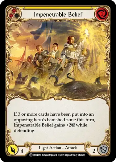 【U-MON076/EN】Impenetrable Belief[Yellow]