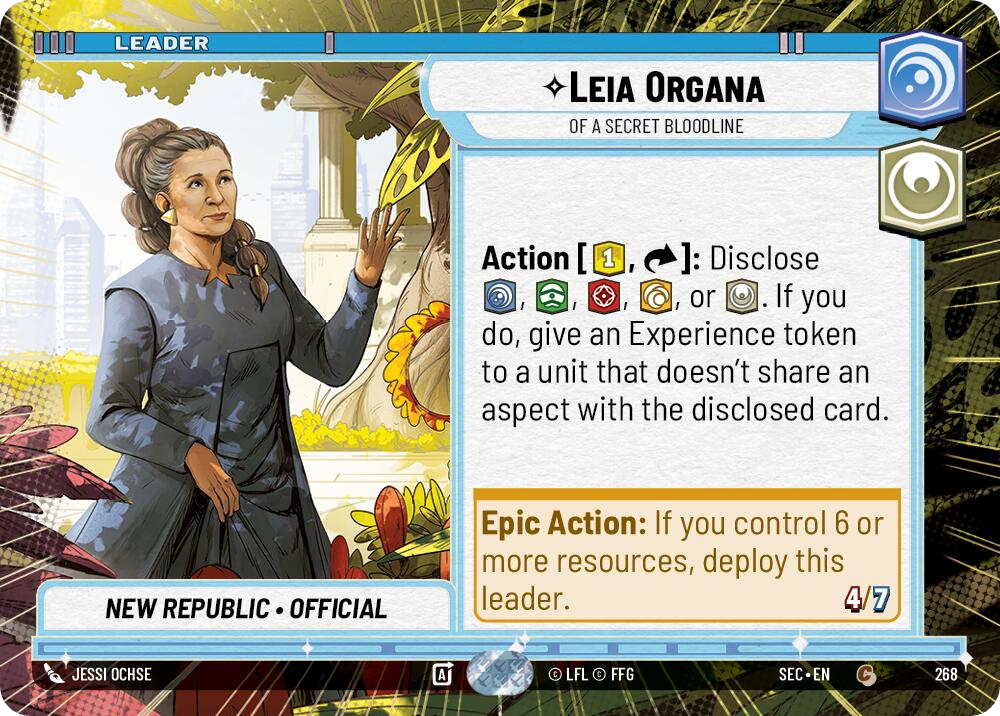 【SEC0268/EN】Leia Organa - Of A Secret Bloodline (Hyperspace)