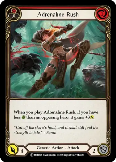 【U-MON263/EN】Adrenaline Rush[Red]
