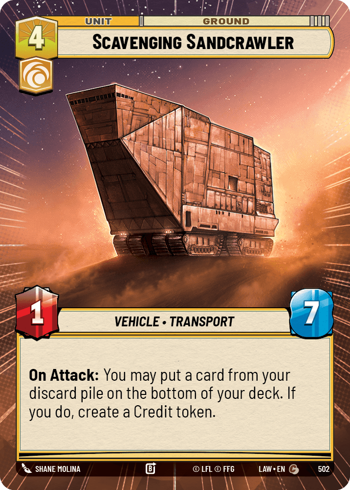 【LAW502/EN】Scavenging Sandcrawler (Hyperspace)