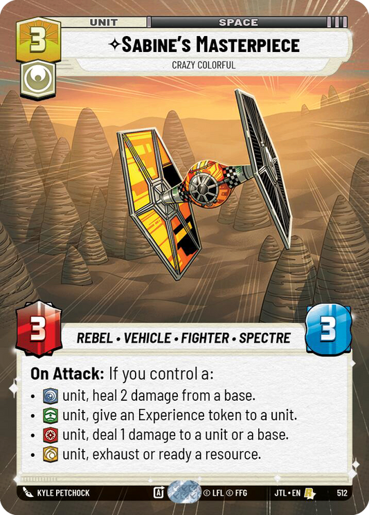 【JTL984/EN】Sabine's Masterpiece - Crazy Colorful (HYPERSPACE/FOIL)