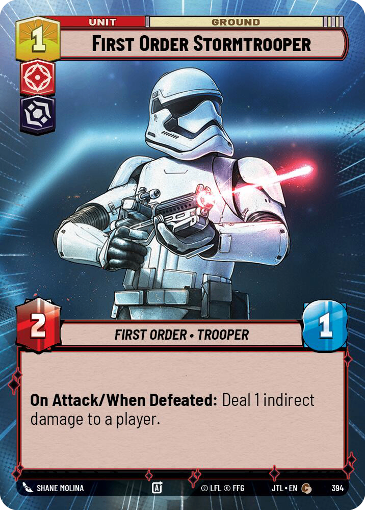 【JTL866/EN】First Order Stormtrooper (HYPERSPACE/FOIL)