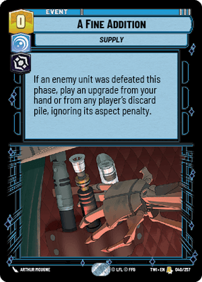 【傷あり特価】【TWI040/EN】A Fine Addition(FOIL)