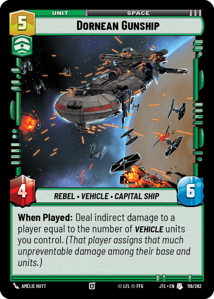 【JTL614/EN】Dornean Gunship(Foil)