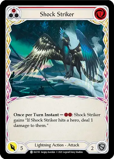 【ELE195/EN】Shock Striker[Red]