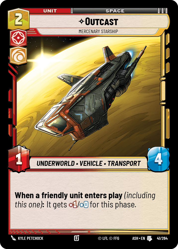 【ASH041/EN】Outcast - Mercenary Starship