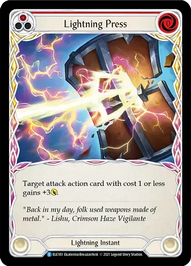 【ELE183/EN】Lightning Press[Red]