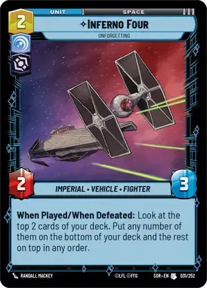 【SOR031/EN】Inferno Four - Unforgetting(FOIL)