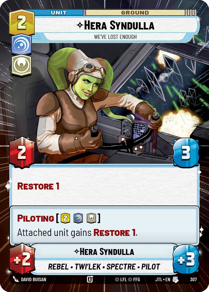 【JTL307/EN】Hera Syndulla - We've Lost Enough(Hyperspace)