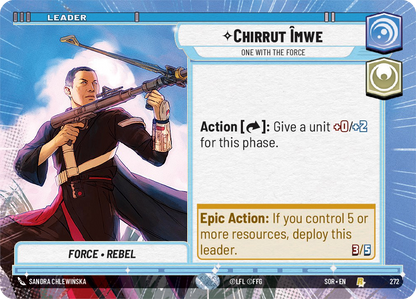 【SOR272/EN】Chirrut Îmwe - One With The Force (HYPERSPACE)