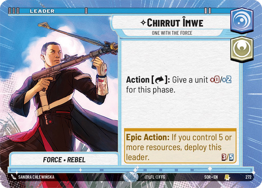 【SOR272/EN】Chirrut Îmwe - One With The Force (HYPERSPACE)