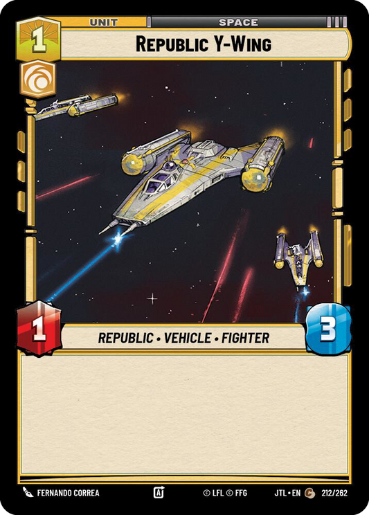 【JTL212/EN】Republic Y-Wing