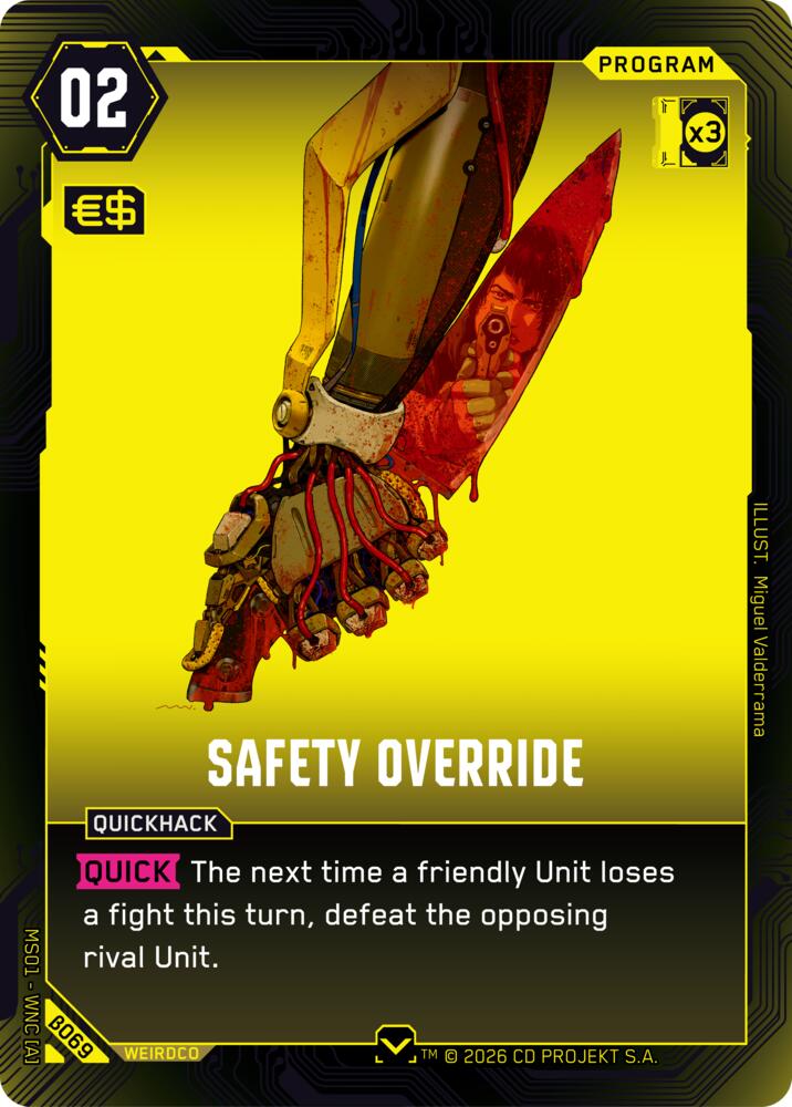 【WNCBβ069/EN】Safety Override