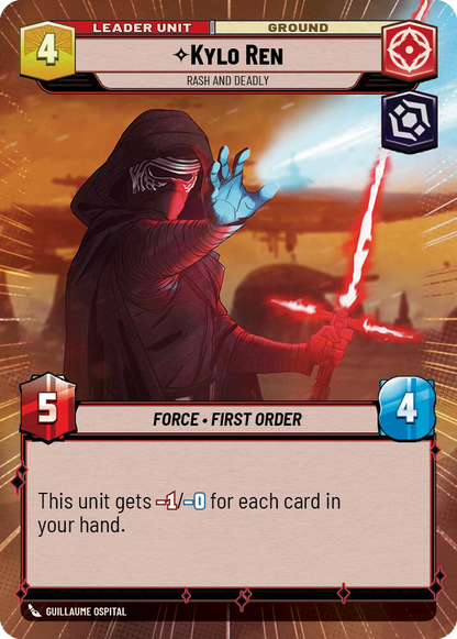 【SHD290/EN】Kylo Ren - Rash and Deadly (HYPERSPACE)