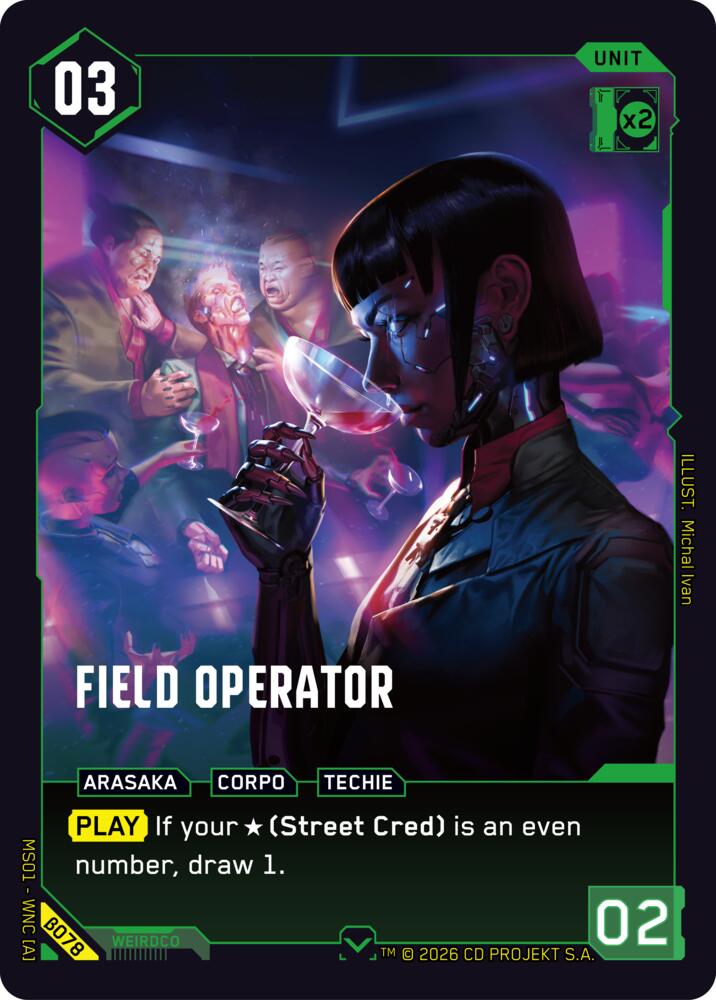 【WNCBβ078/EN】Field Operator