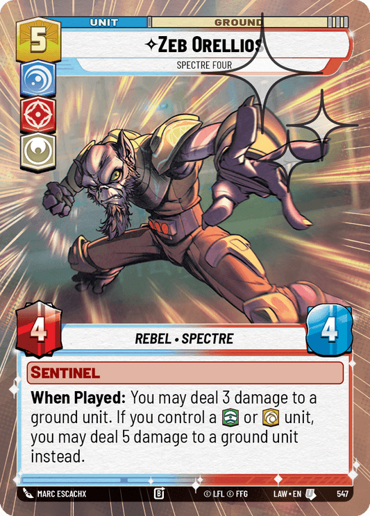 【LAW547/EN】Zeb Orellios - Spectre Four (Hyperspace/Foil)