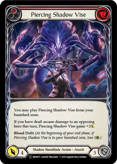 【U-MON171/EN】Piercing Shadow Vise[Red]