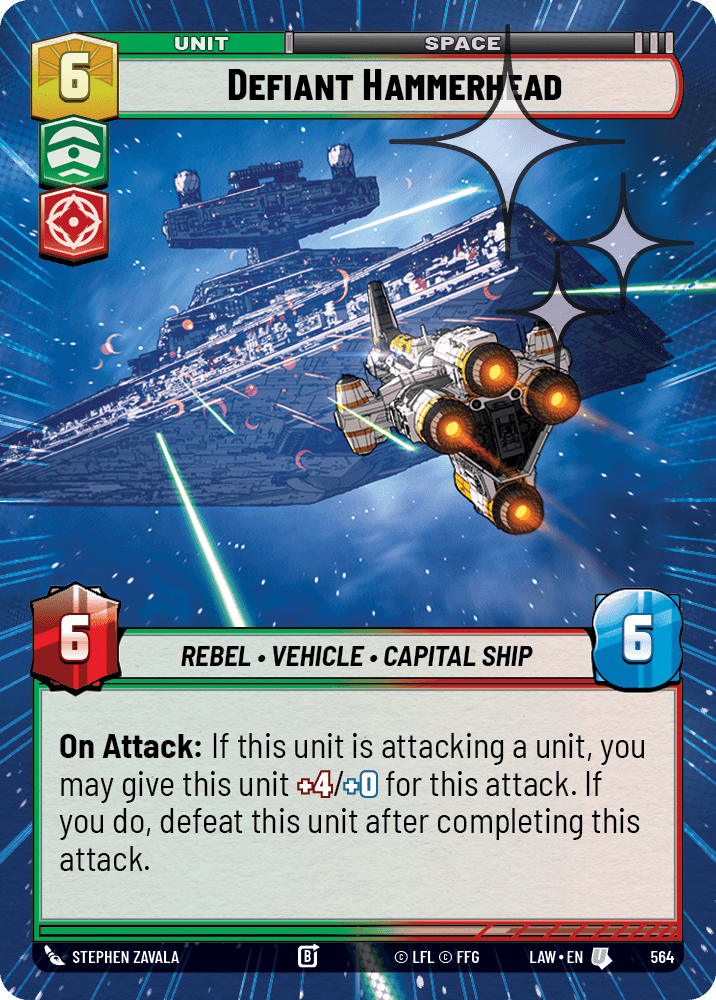 【LAW564/EN】Defiant Hammerhead (Hyperspace/Foil)