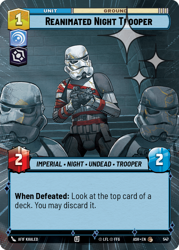 【ASH547/EN】Reanimated Night Trooper (Hyperspace/Foil)