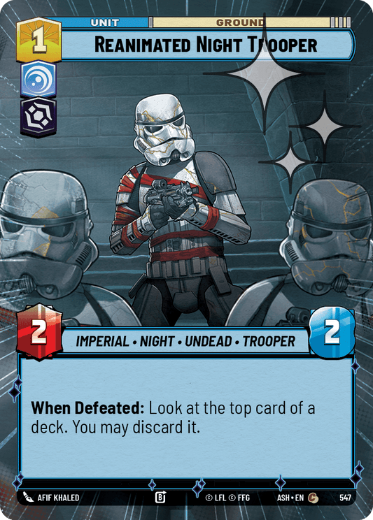 【ASH547/EN】Reanimated Night Trooper (Hyperspace/Foil)