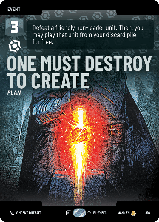 【ASH816/EN】One Must Destroy to Create (Prestige)