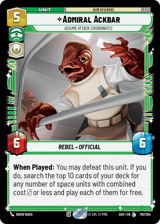 【ASH110/EN】Admiral Ackbar - Assume Attack Coordinates