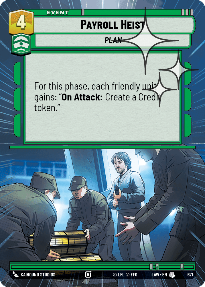 【LAW671/EN】Payroll Heist (Hyperspace/Foil)