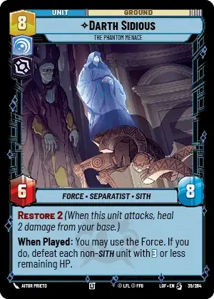【LOF541/EN】Darth Sidious - The Phantom Menace(Foil)