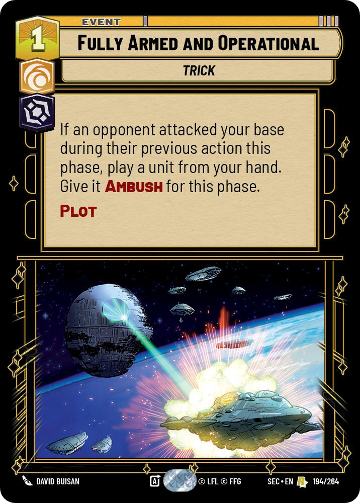 【SEC0194/EN】Fully Armed and Operational