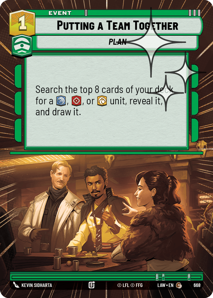 【LAW668/EN】Putting a Team Together (Hyperspace/Foil)