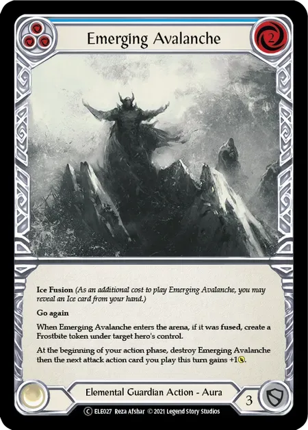 【U-ELE027/EN】Emerging Avalanche[Blue]