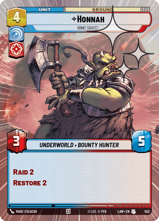 【LAW552/EN】Honnah - Oink! Squee! (Hyperspace/Foil)