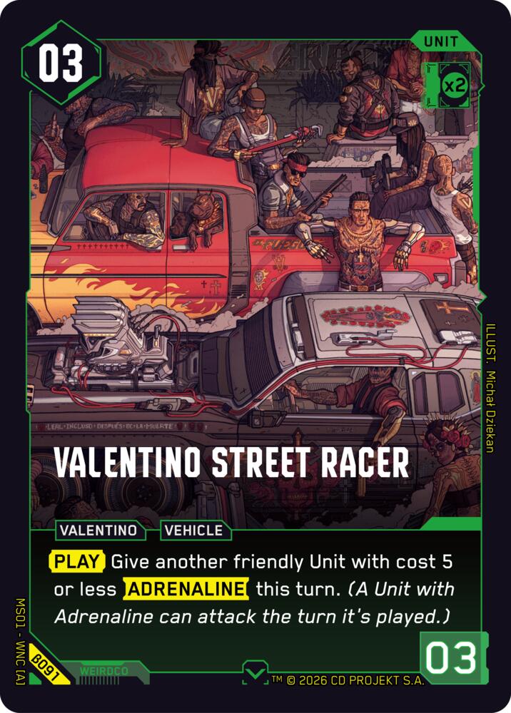 【WNCBβ091/EN】Valentino Street Racer