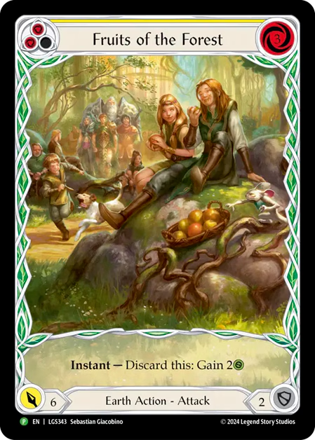 【LGS343/EN/RF】Fruits of the Forest/森の果実[Yellow]